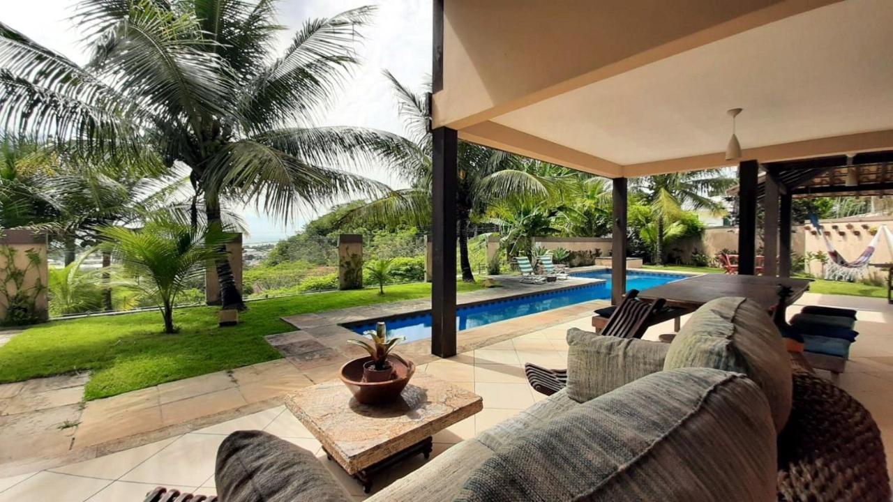 Casa Com Vista Para O Mar De Taperapuan Porto Seguro Exteriör bild
