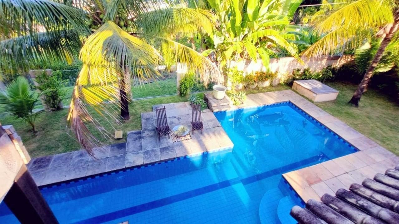 Casa Com Vista Para O Mar De Taperapuan Porto Seguro Exteriör bild